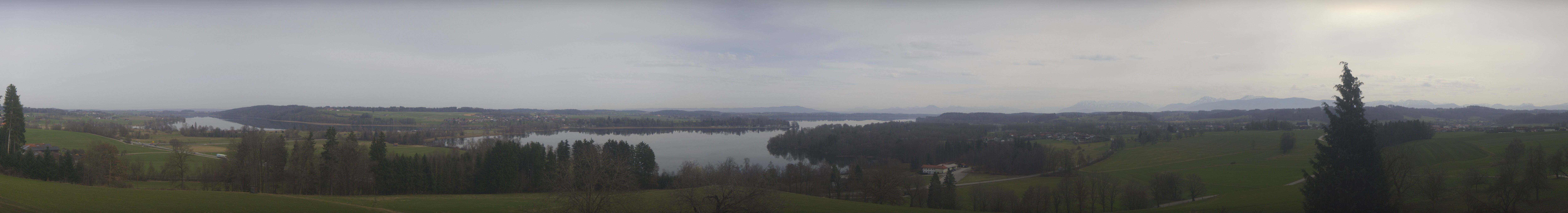 Archiv Foto Webcam Panoramablick auf Waginger und Tachinger See
