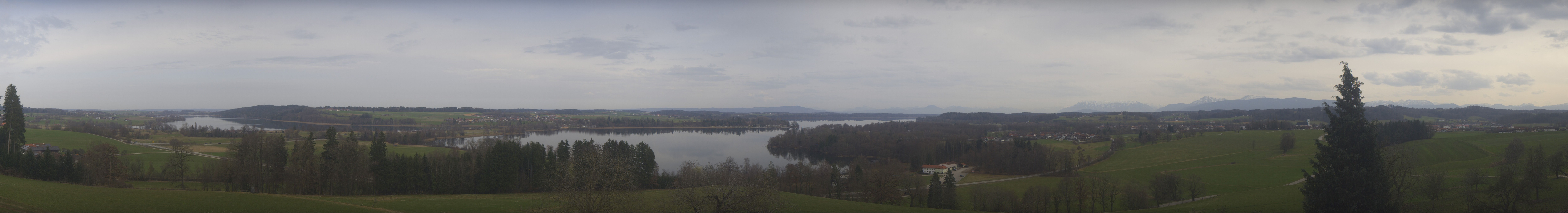 Archiv Foto Webcam Panoramablick auf Waginger und Tachinger See
