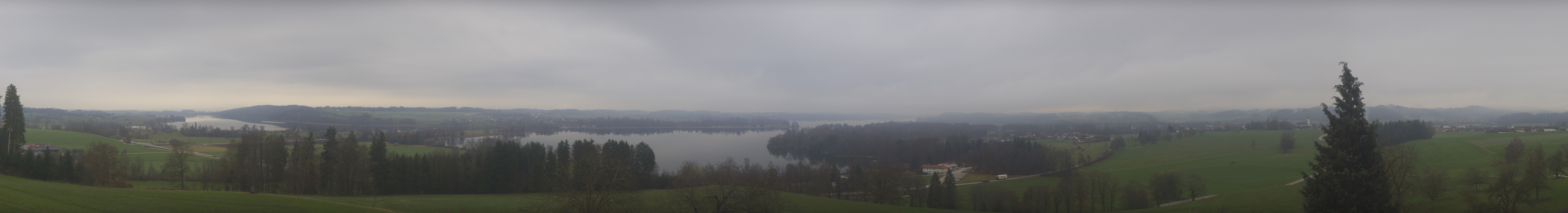 Archiv Foto Webcam Panoramablick auf Waginger und Tachinger See