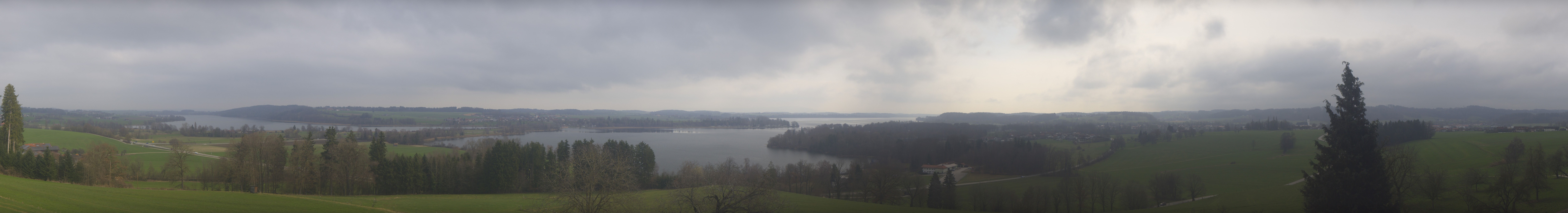 Archiv Foto Webcam Panoramablick auf Waginger und Tachinger See