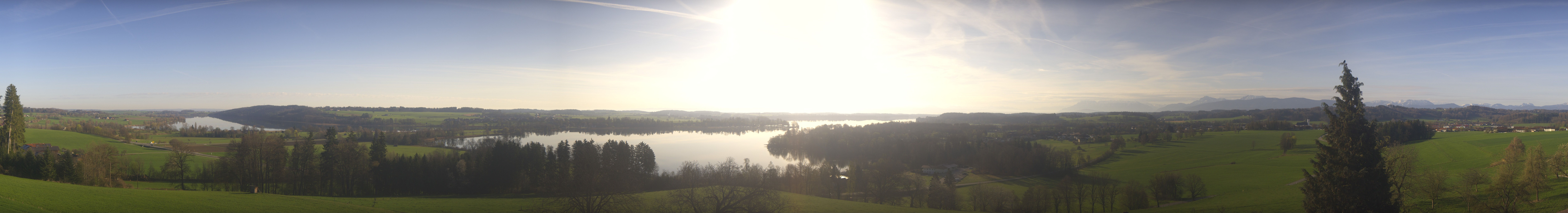 Archiv Foto Webcam Panoramablick auf Waginger und Tachinger See