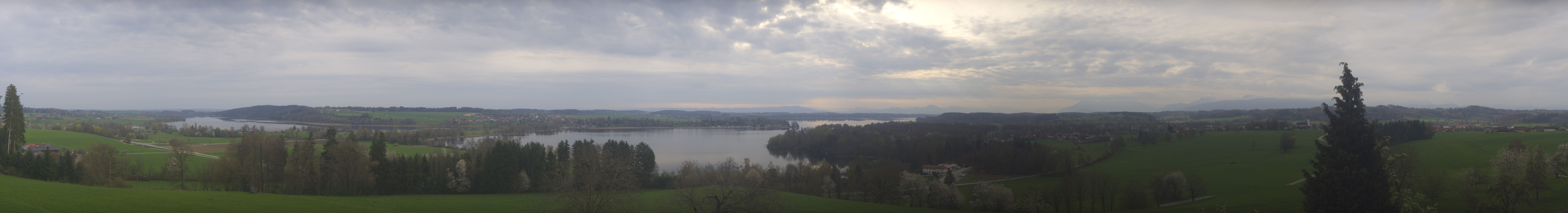 Archiv Foto Webcam Panoramablick auf Waginger und Tachinger See