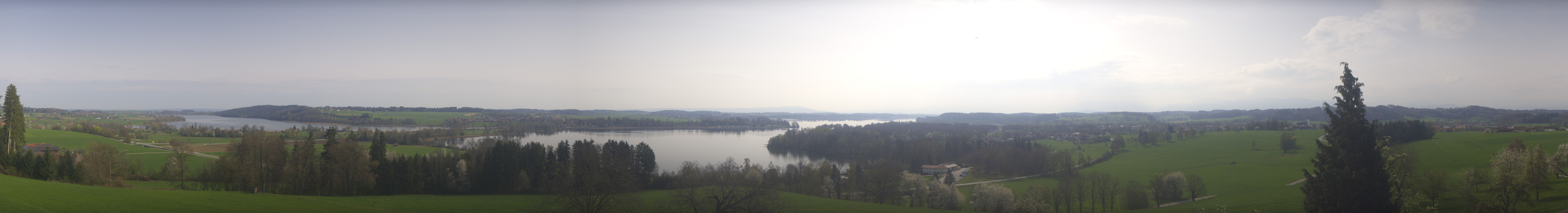Archiv Foto Webcam Panoramablick auf Waginger und Tachinger See