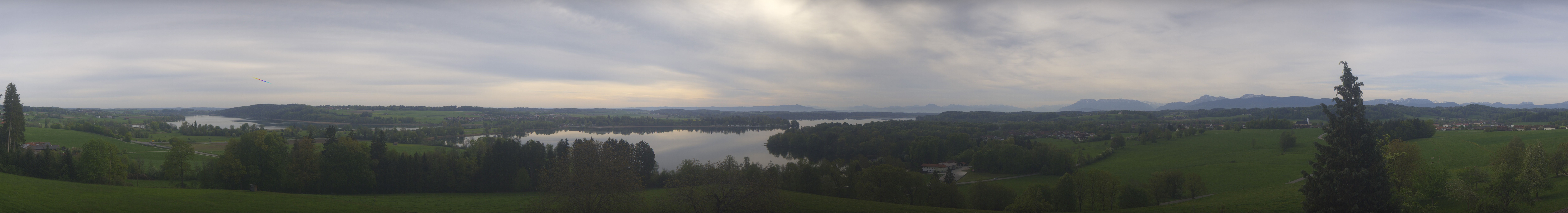 Archiv Foto Webcam Panoramablick auf Waginger und Tachinger See