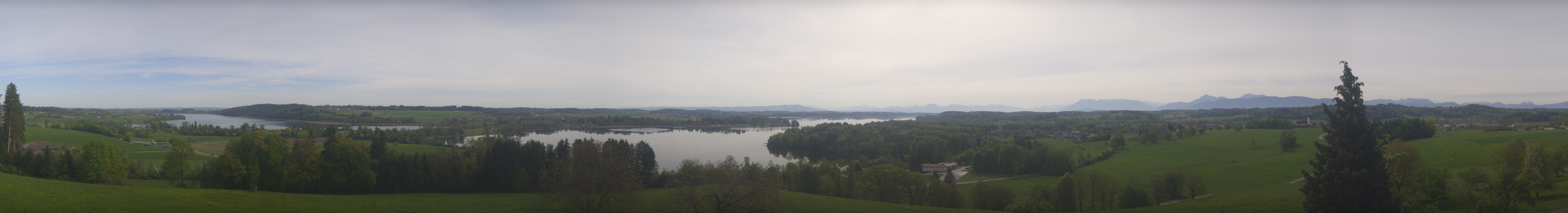 Archiv Foto Webcam Panoramablick auf Waginger und Tachinger See