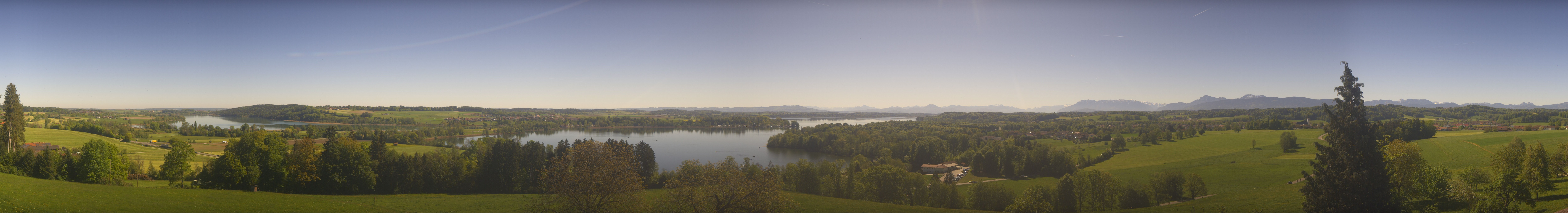 Archiv Foto Webcam Panoramablick auf Waginger und Tachinger See