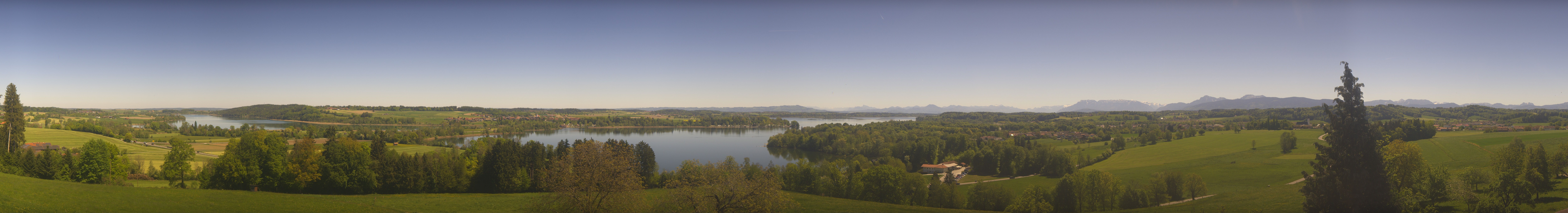 Archiv Foto Webcam Panoramablick auf Waginger und Tachinger See