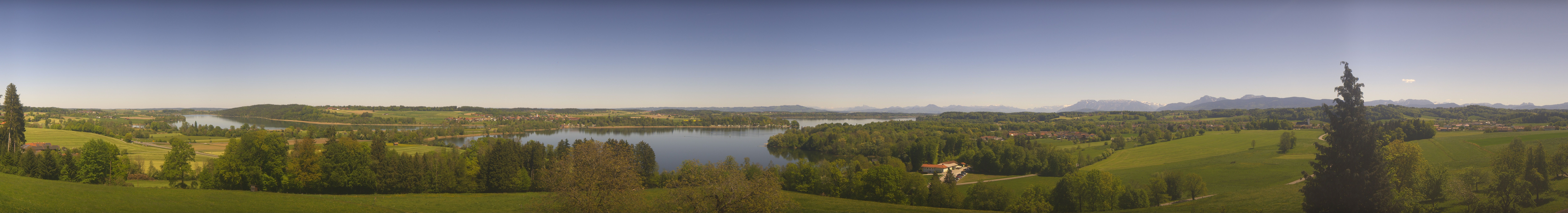 Archiv Foto Webcam Panoramablick auf Waginger und Tachinger See