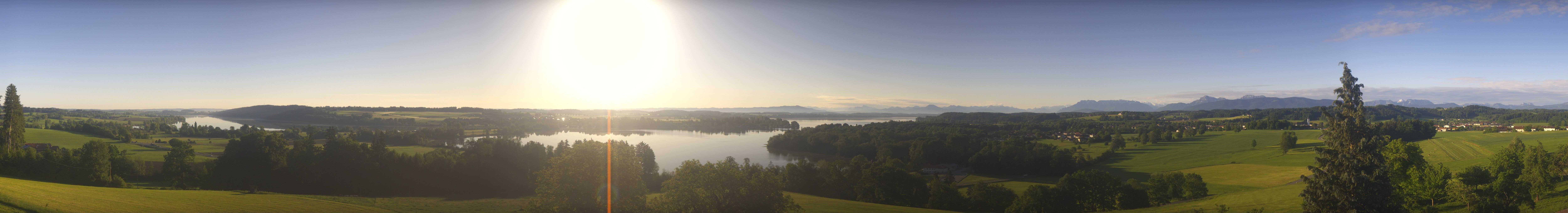 Archiv Foto Webcam Panoramablick auf Waginger und Tachinger See