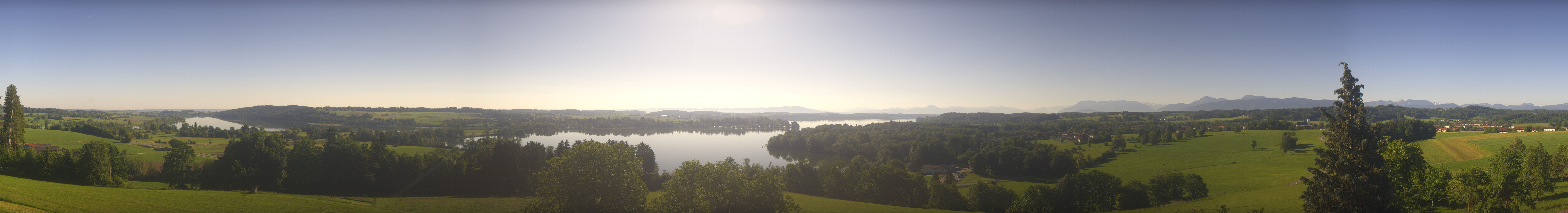 Archiv Foto Webcam Panoramablick auf Waginger und Tachinger See