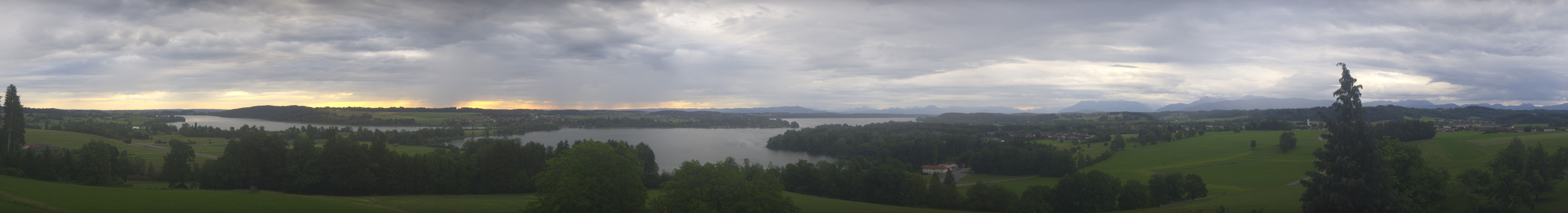 Archiv Foto Webcam Panoramablick auf Waginger und Tachinger See