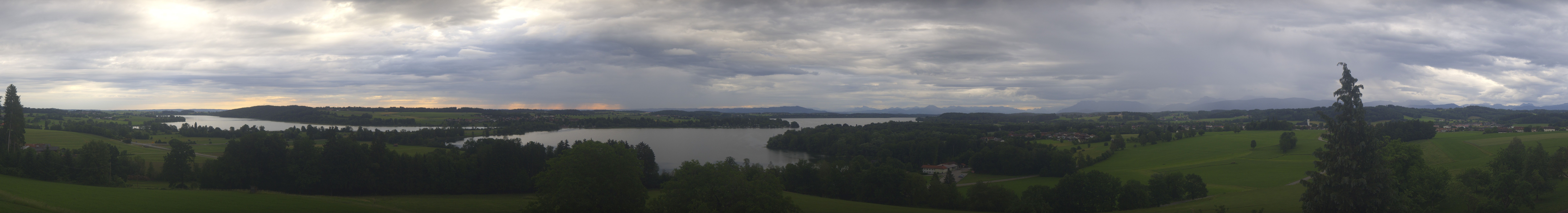 Archiv Foto Webcam Panoramablick auf Waginger und Tachinger See
