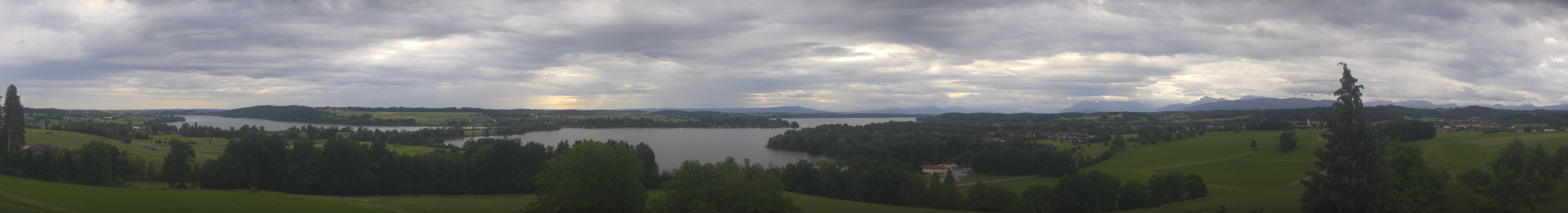Archiv Foto Webcam Panoramablick auf Waginger und Tachinger See
