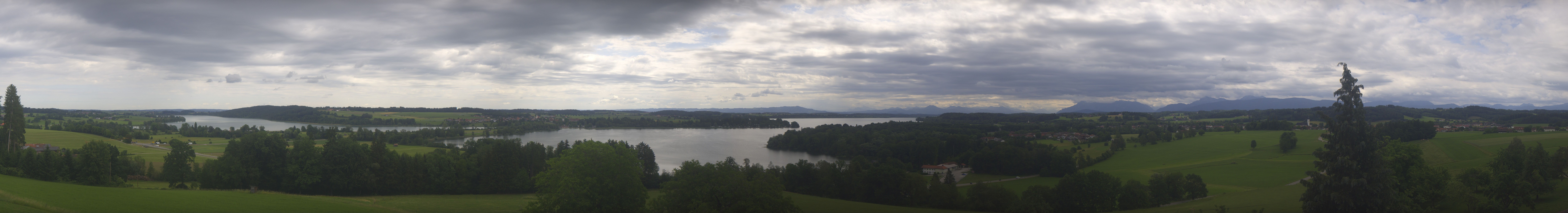 Archiv Foto Webcam Panoramablick auf Waginger und Tachinger See