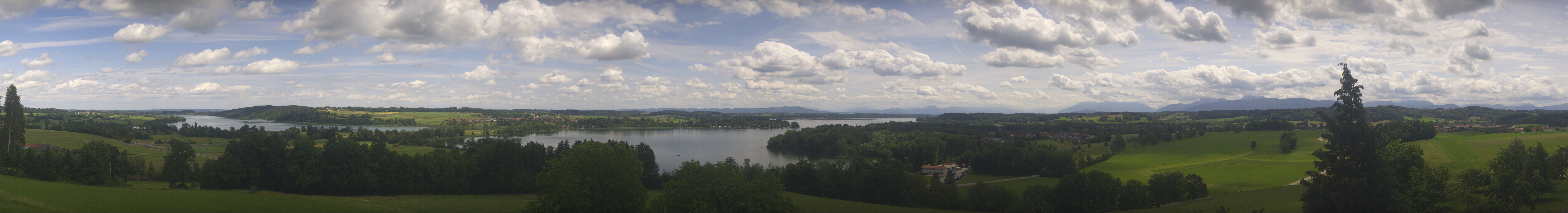 Archiv Foto Webcam Panoramablick auf Waginger und Tachinger See