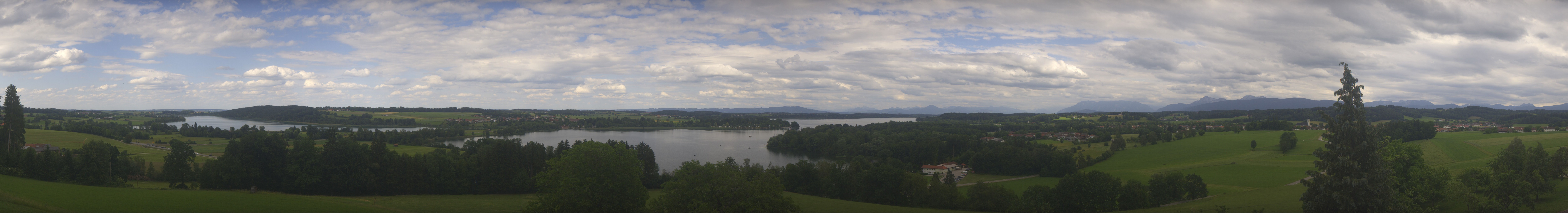 Archiv Foto Webcam Panoramablick auf Waginger und Tachinger See