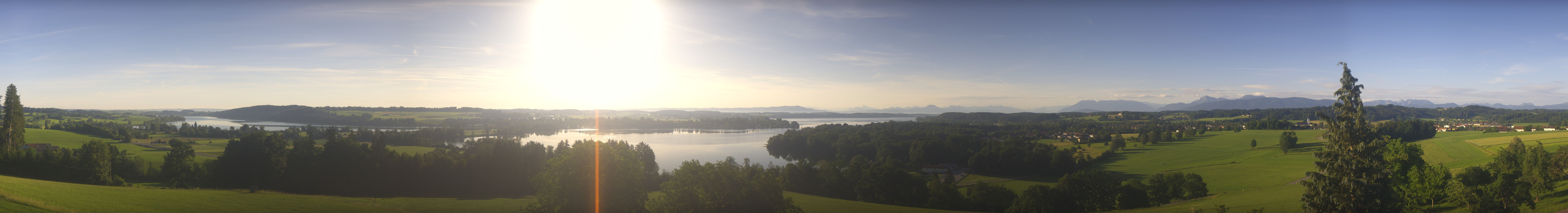 Archiv Foto Webcam Panoramablick auf Waginger und Tachinger See