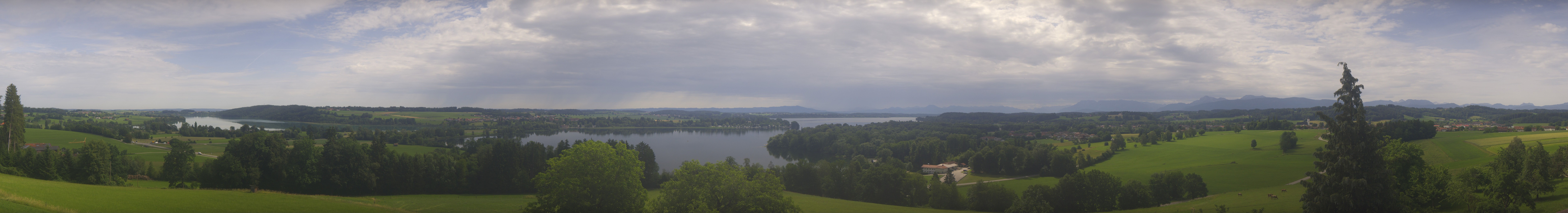 Archiv Foto Webcam Panoramablick auf Waginger und Tachinger See
