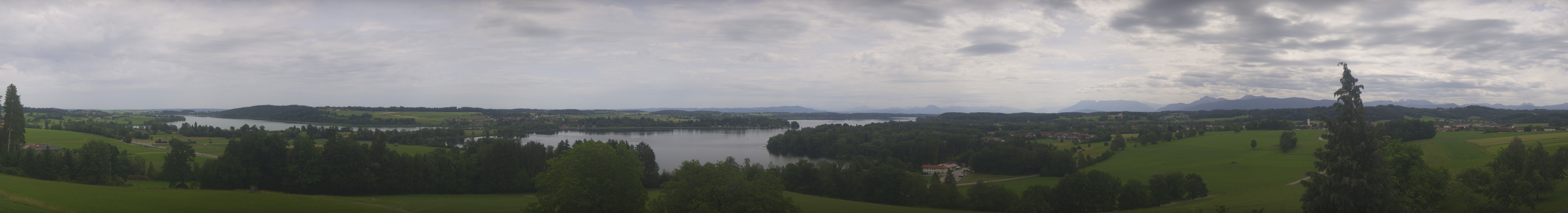 Archiv Foto Webcam Panoramablick auf Waginger und Tachinger See