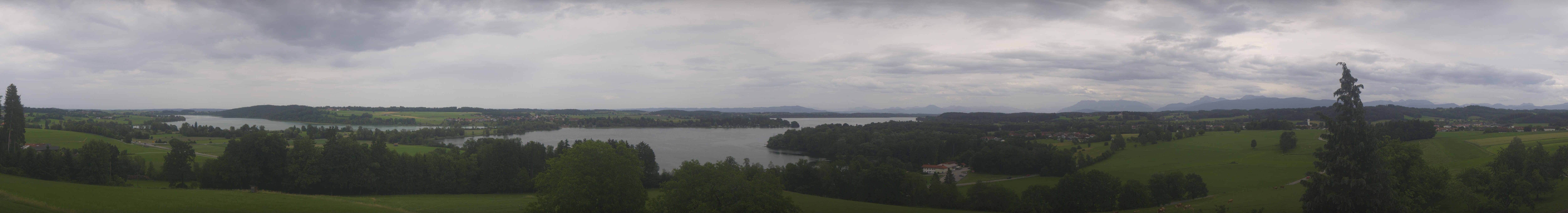 Archiv Foto Webcam Panoramablick auf Waginger und Tachinger See