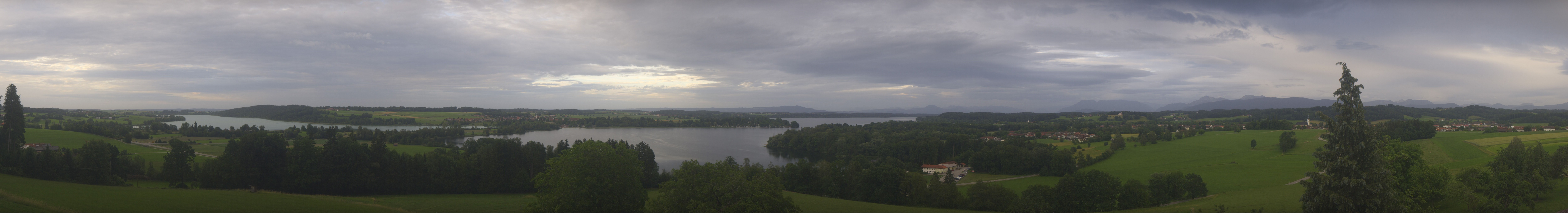 Archiv Foto Webcam Panoramablick auf Waginger und Tachinger See