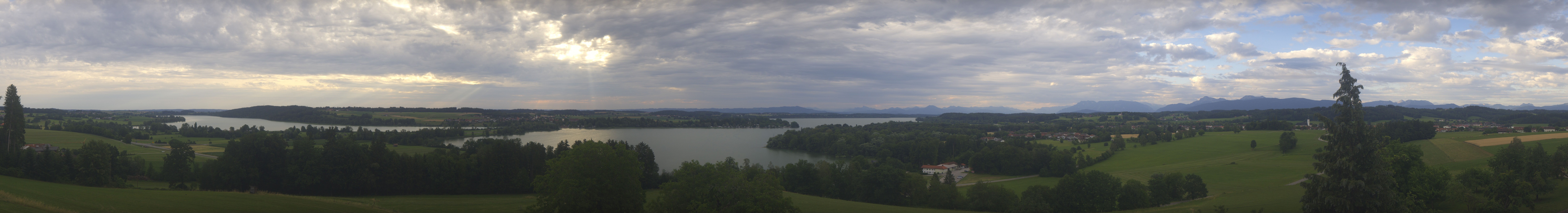 Archiv Foto Webcam Panoramablick auf Waginger und Tachinger See
