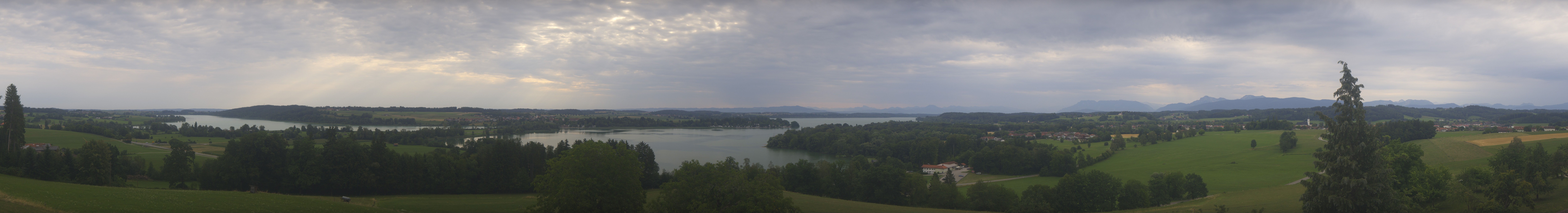 Archiv Foto Webcam Panoramablick auf Waginger und Tachinger See