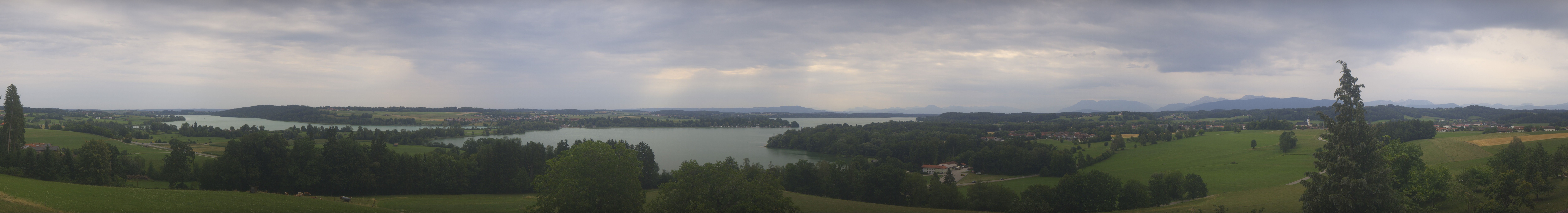 Archiv Foto Webcam Panoramablick auf Waginger und Tachinger See