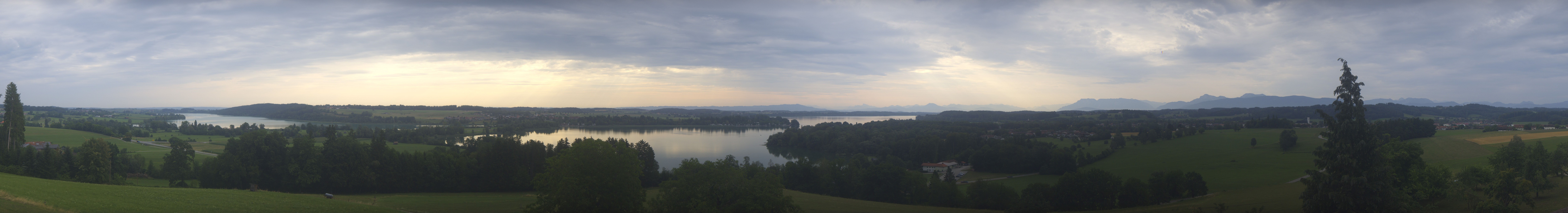 Archiv Foto Webcam Panoramablick auf Waginger und Tachinger See