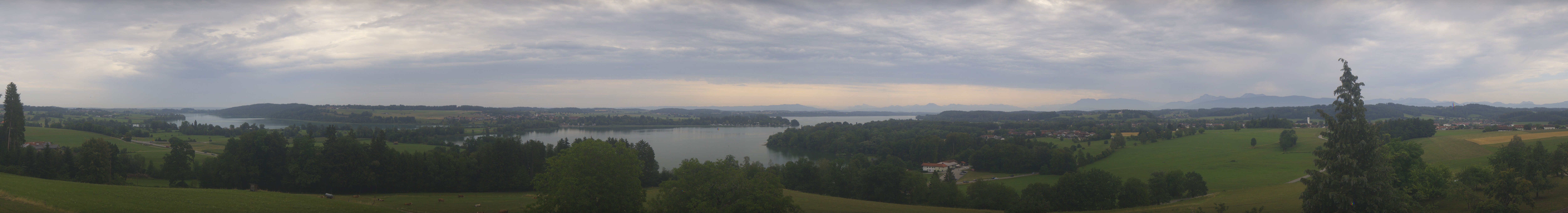 Archiv Foto Webcam Panoramablick auf Waginger und Tachinger See