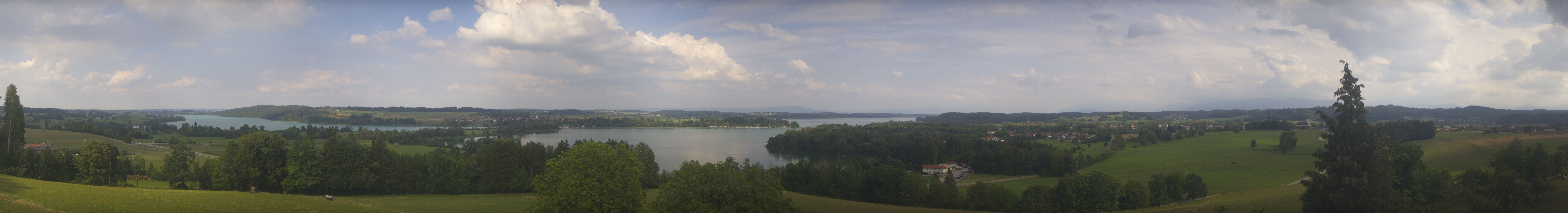 Archiv Foto Webcam Panoramablick auf Waginger und Tachinger See