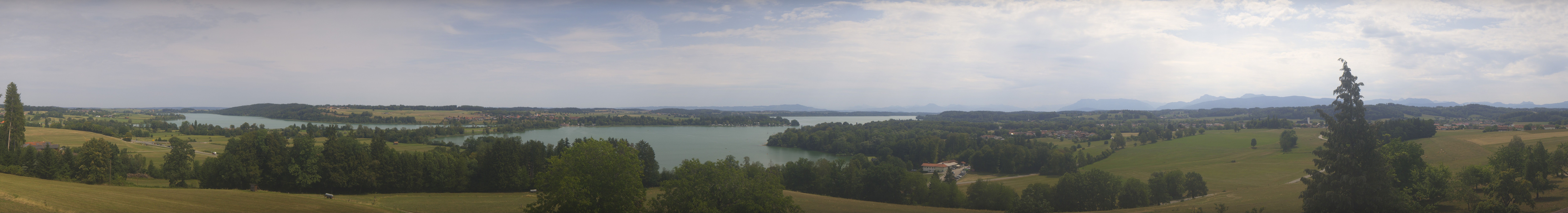 Archiv Foto Webcam Panoramablick auf Waginger und Tachinger See