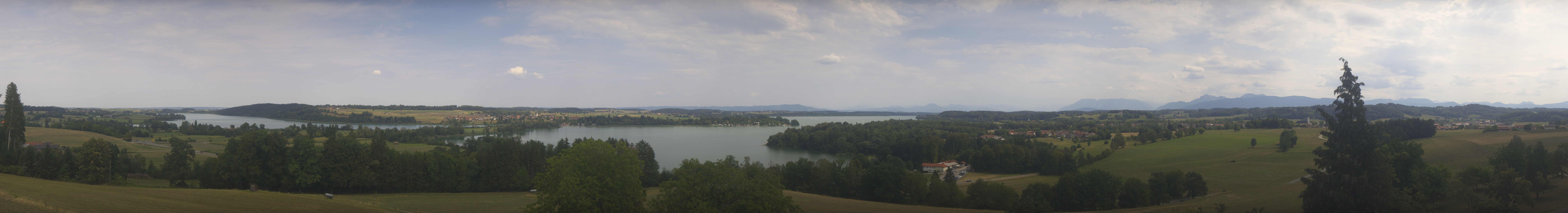 Archiv Foto Webcam Panoramablick auf Waginger und Tachinger See