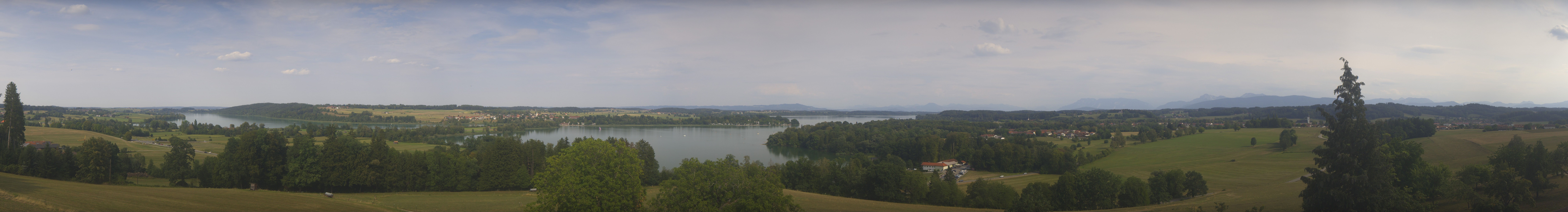Archiv Foto Webcam Panoramablick auf Waginger und Tachinger See