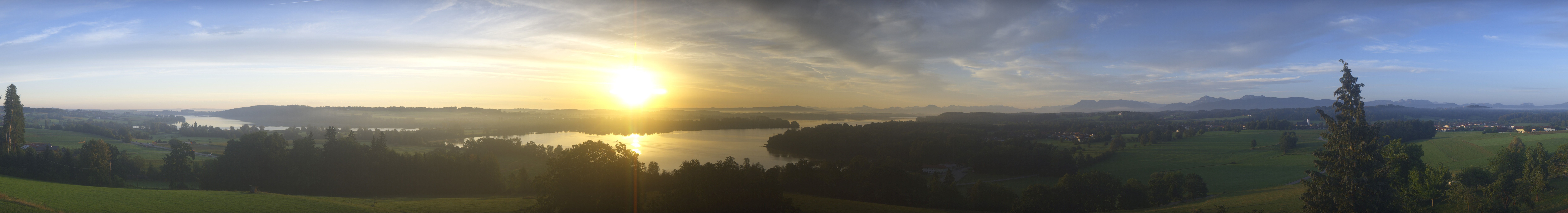 Archiv Foto Webcam Panoramablick auf Waginger und Tachinger See