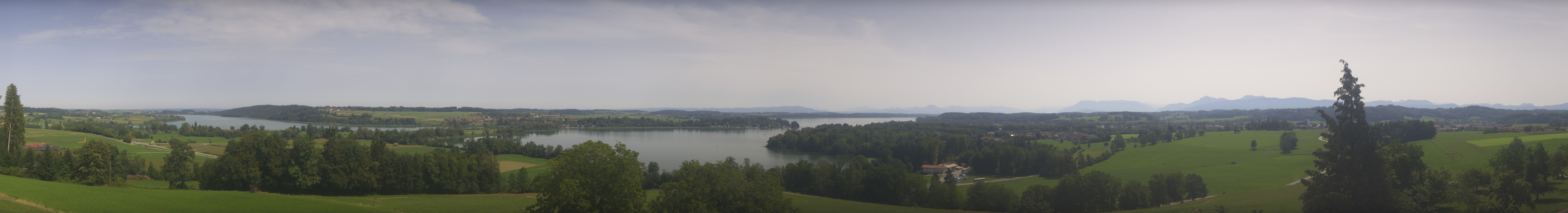 Archiv Foto Webcam Panoramablick auf Waginger und Tachinger See