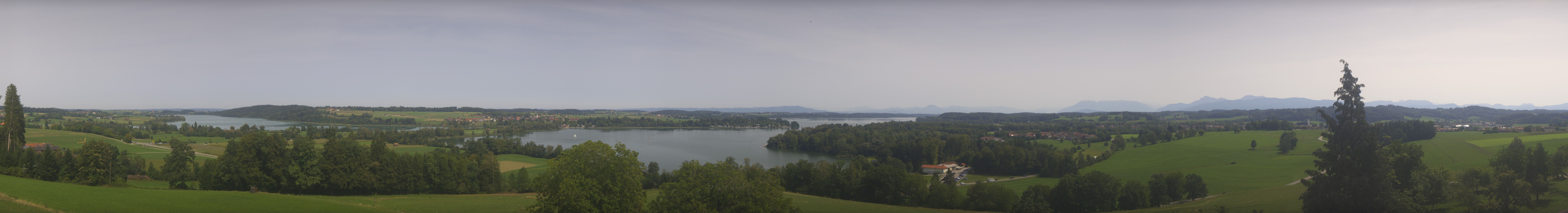 Archiv Foto Webcam Panoramablick auf Waginger und Tachinger See