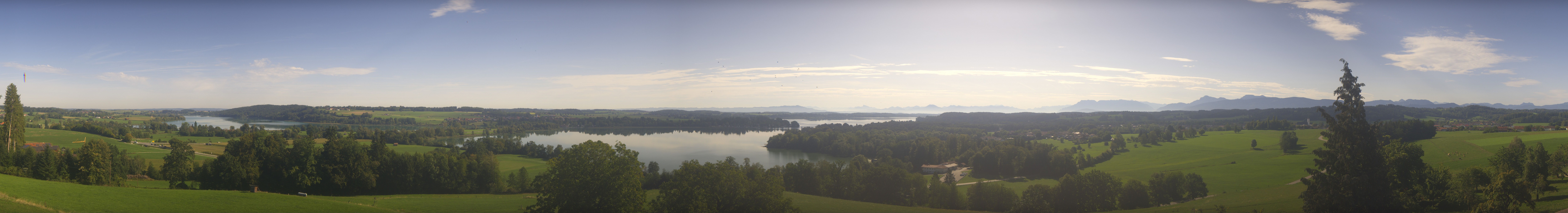 Archiv Foto Webcam Panoramablick auf Waginger und Tachinger See