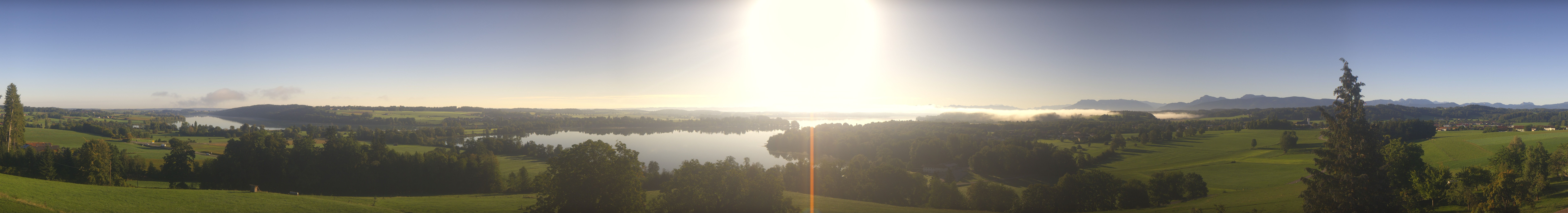Archiv Foto Webcam Panoramablick auf Waginger und Tachinger See