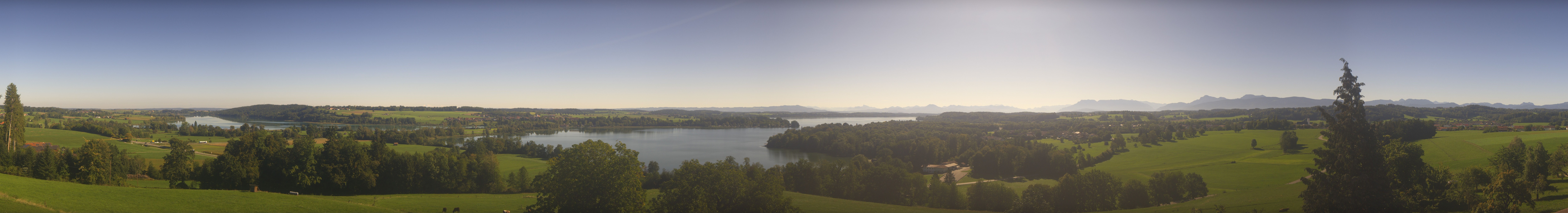 Archiv Foto Webcam Panoramablick auf Waginger und Tachinger See