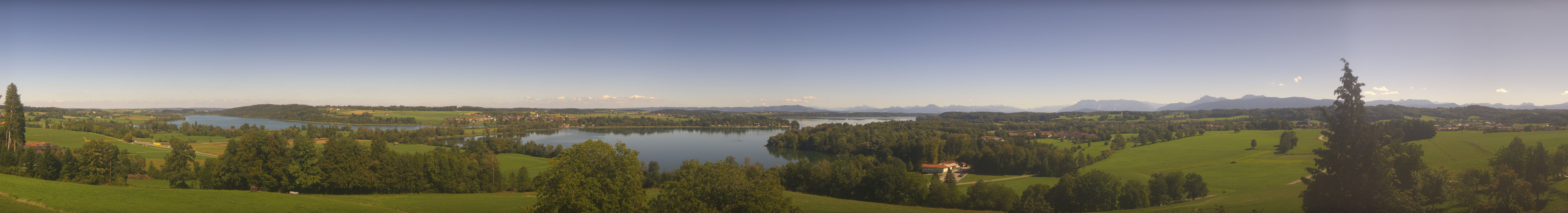 Archiv Foto Webcam Panoramablick auf Waginger und Tachinger See