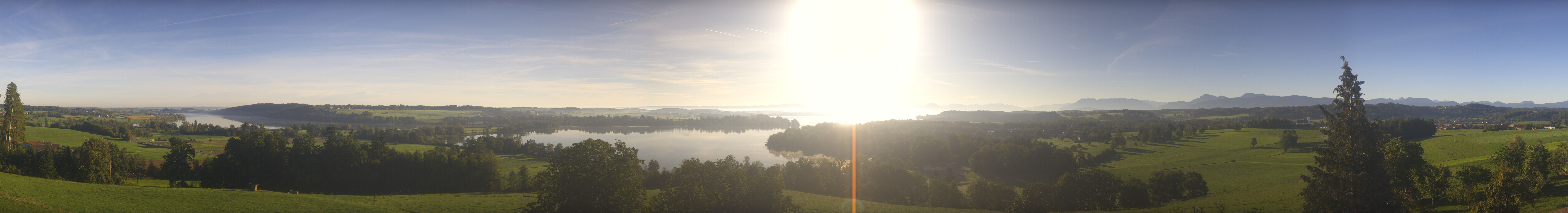 Archiv Foto Webcam Panoramablick auf Waginger und Tachinger See