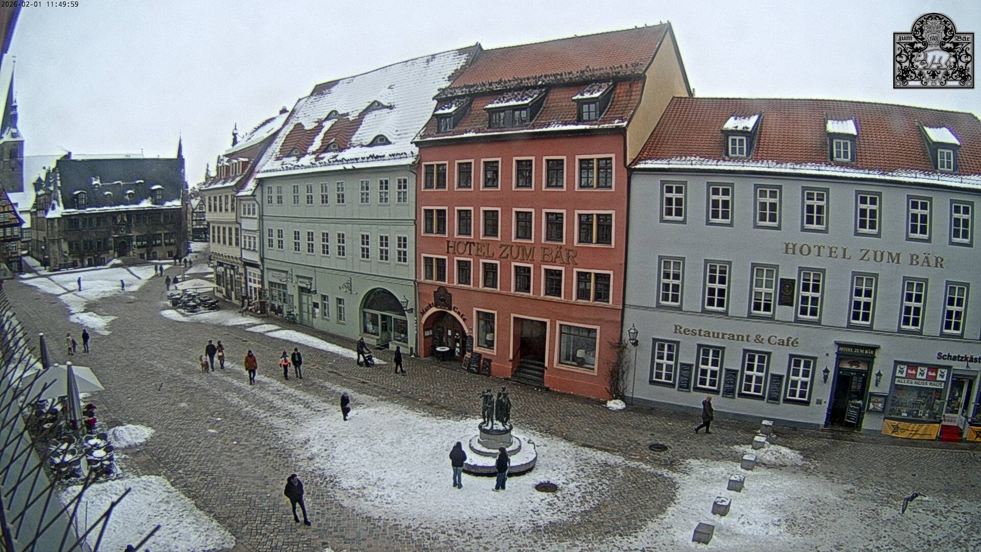 Archiv Foto Webcam Marktplatz Quedlinburg