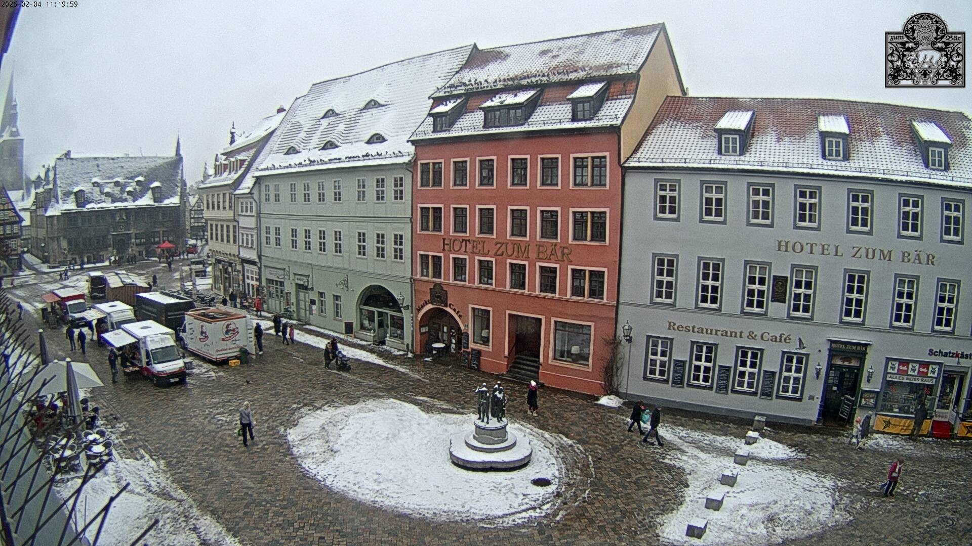 Archiv Foto Webcam Marktplatz Quedlinburg
