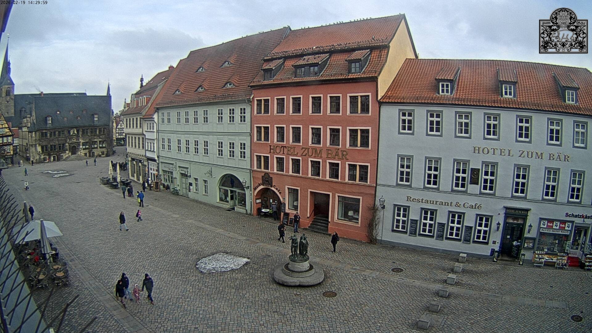 Archiv Foto Webcam Marktplatz Quedlinburg