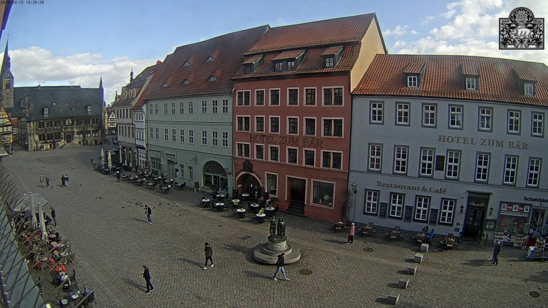 Archiv Foto Webcam Marktplatz Quedlinburg
