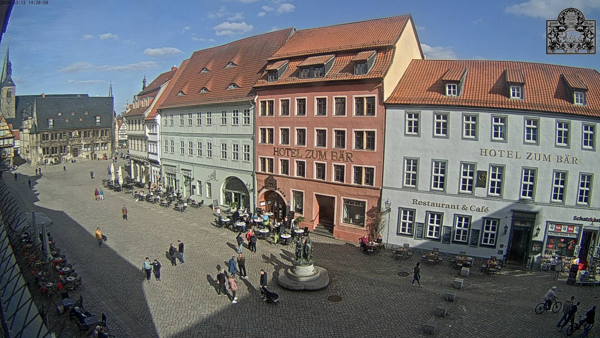Archiv Foto Webcam Marktplatz Quedlinburg