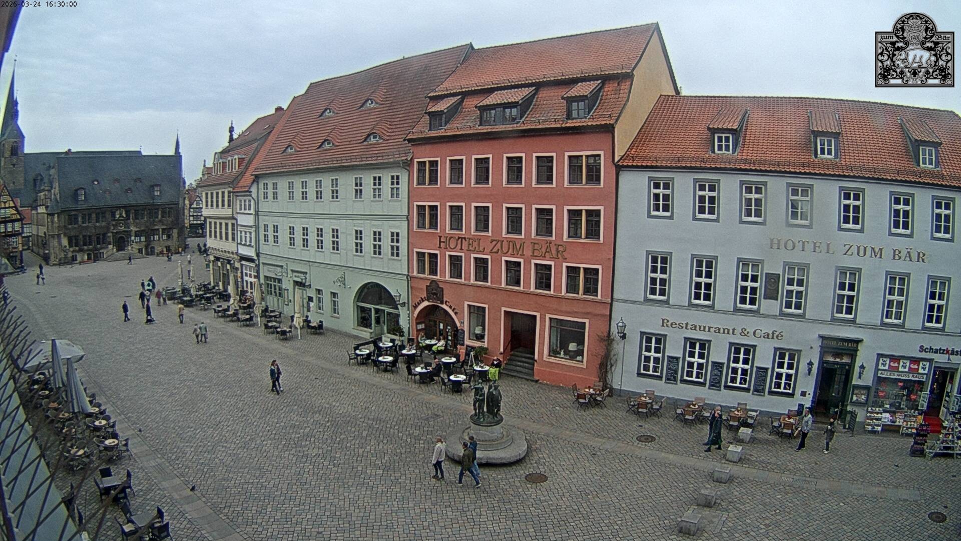 Archiv Foto Webcam Marktplatz Quedlinburg