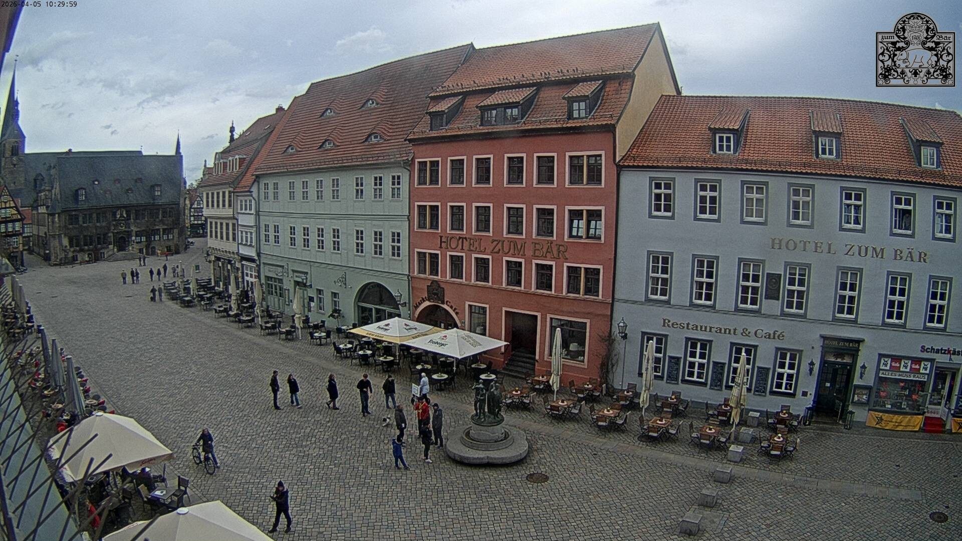 Archived image Webcam Quedlinburg: Market Place