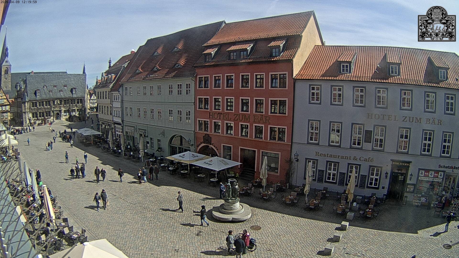 Archiv Foto Webcam Marktplatz Quedlinburg